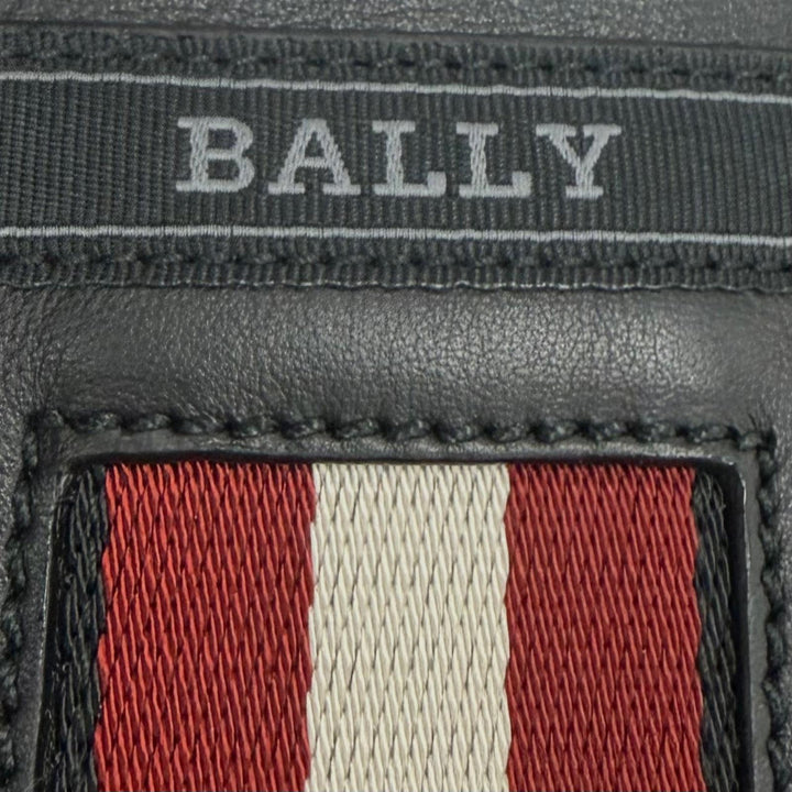 Excellent BALLY Shoulder Bag Heyot 2-Way Cross Sling Bag black leather mens