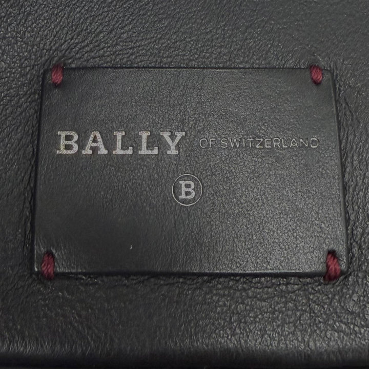 Excellent BALLY Shoulder Bag Heyot 2-Way Cross Sling Bag black leather mens