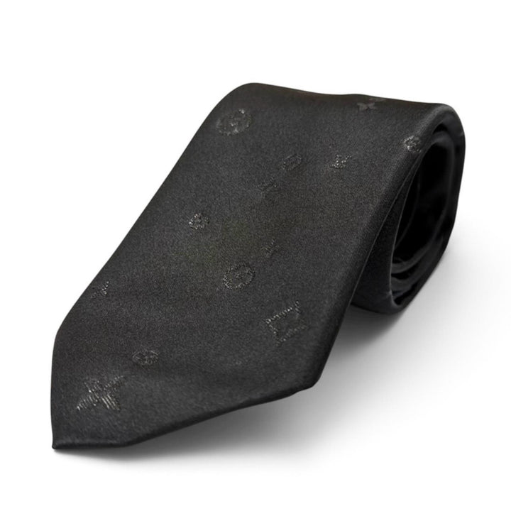 Pristine LOUIS VUITTON tie LV Starry Night 7CM Monogram pattern silk M79089