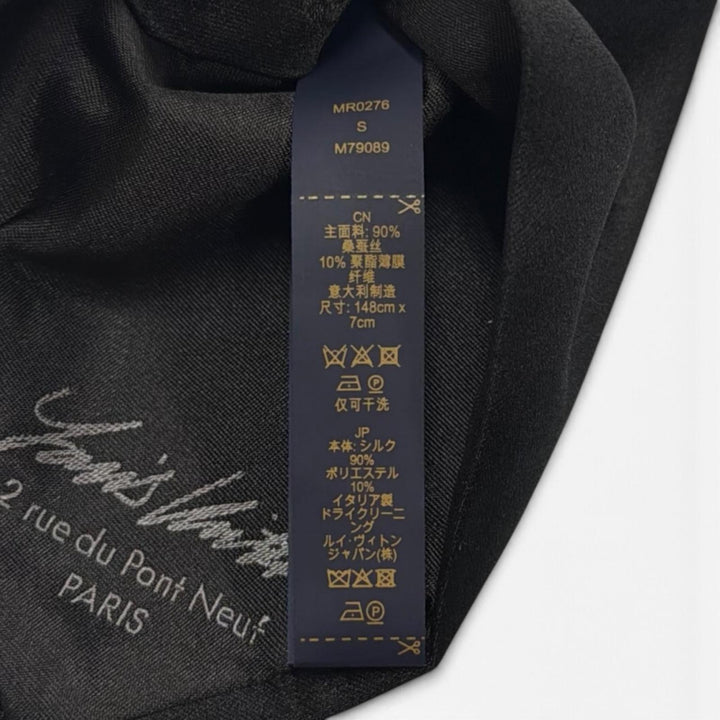 Pristine LOUIS VUITTON tie LV Starry Night 7CM Monogram pattern silk M79089