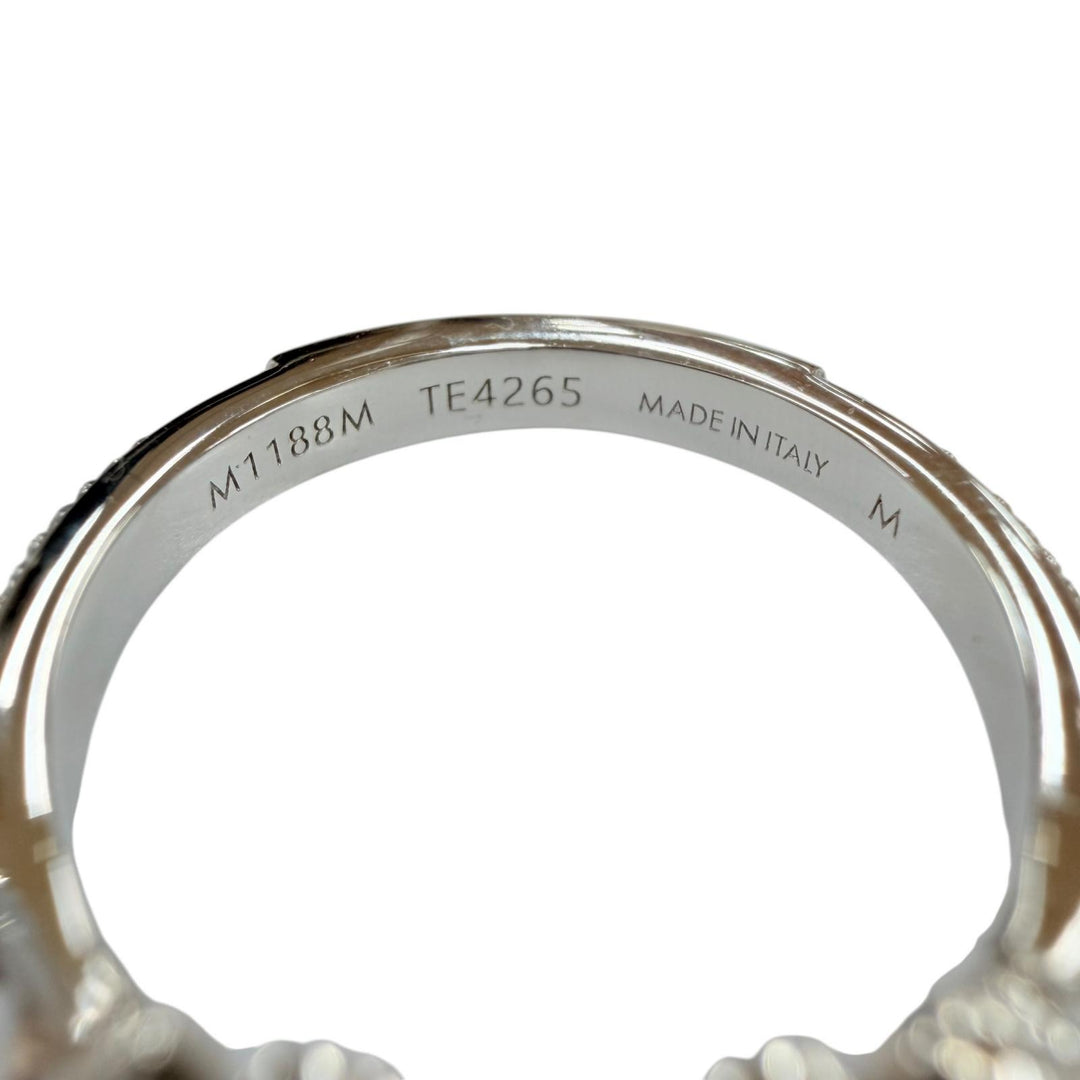 Excellent LOUIS VUITTON Ring ring Ring LV Iconic Rhinestone Silver M M1188M