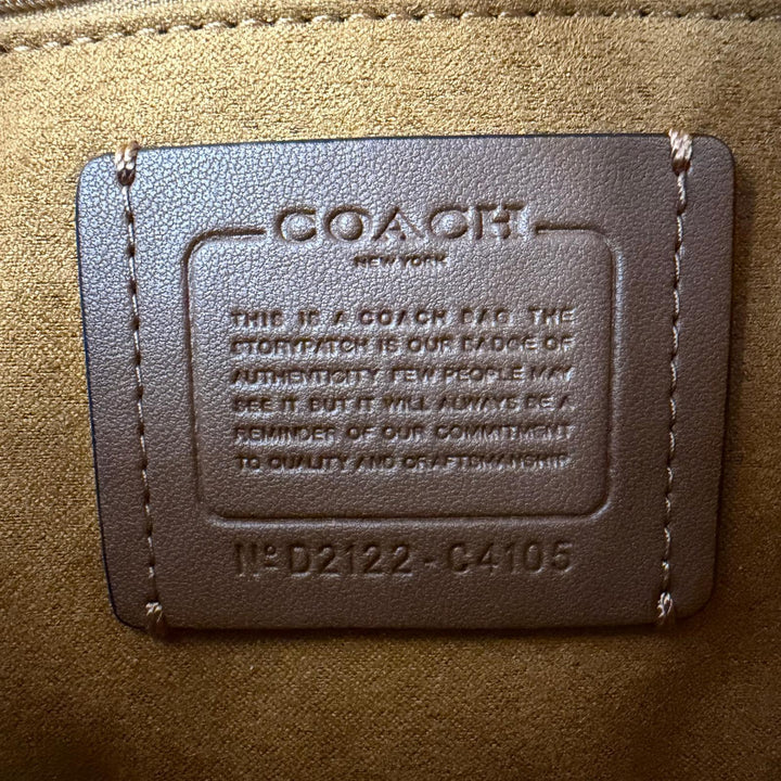 Excellent COACH Shoulder Bag Georgie 2-Way Leather Saddle Bag Handbag pink C4106