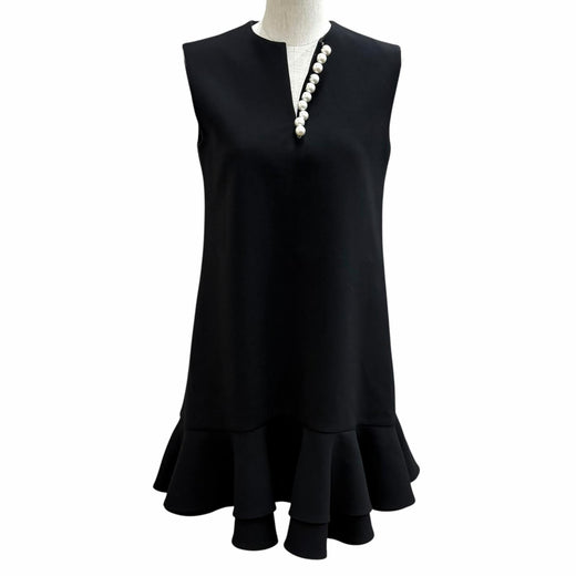 Excellent YOKO CHAN one piece black polyester Women 36 YCD-321-796