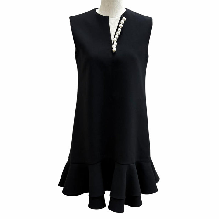 Excellent YOKO CHAN one piece black polyester Women 36 YCD-321-796