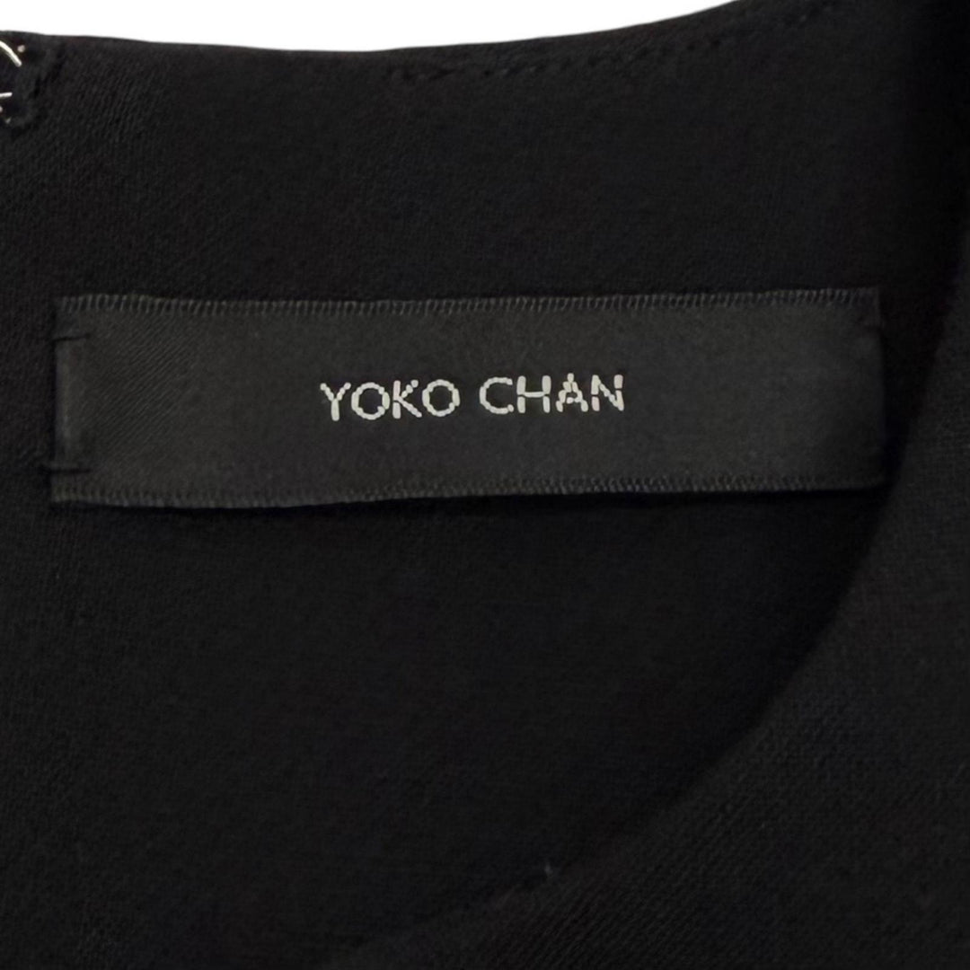 Excellent YOKO CHAN one piece black polyester Women 36 YCD-321-796