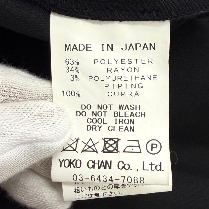 Excellent YOKO CHAN one piece black polyester Women 36 YCD-321-796