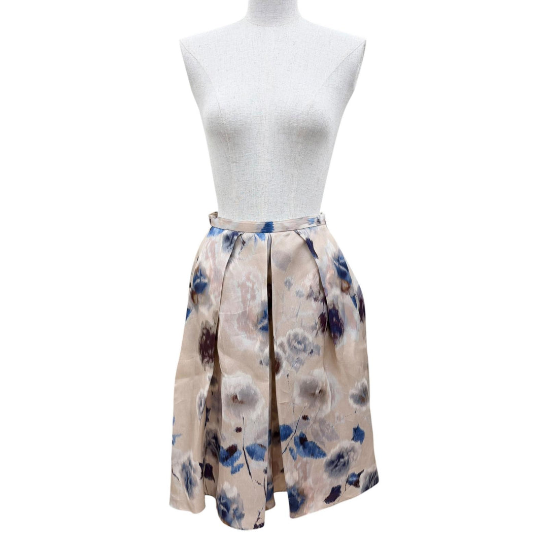 Excellent Christian Dior skirt Floral design multicolor silk 38 2A21311A1689