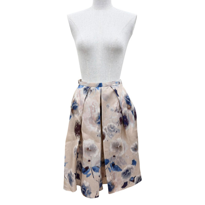 Excellent Christian Dior skirt Floral design multicolor silk 38 2A21311A1689