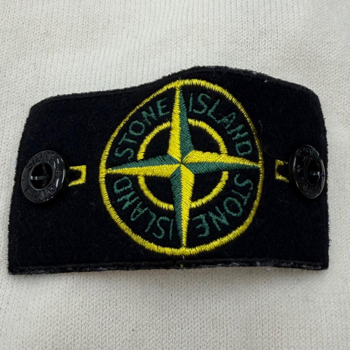 Excellent STONE ISLAND sweater STRETCH RWS WOOL Ivory wool mens XL K2S155100001
