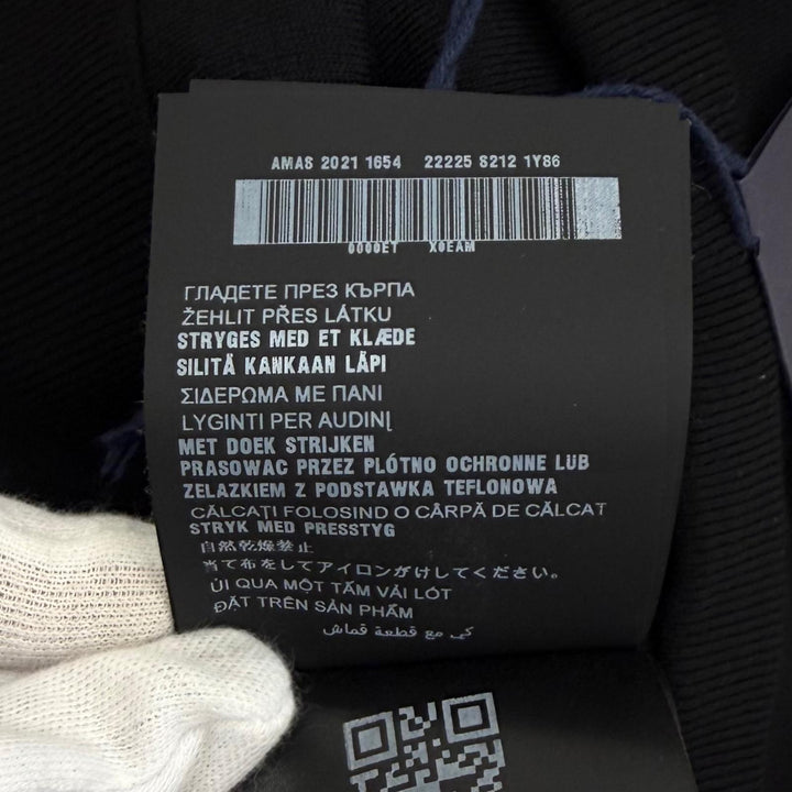 Pristine PRADA Pants Triangle knit with logo black wool Women 38 22225