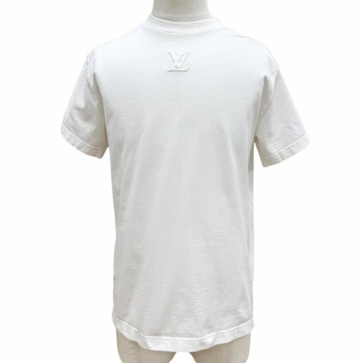 Great LOUIS VUITTON Short sleeve T-shirt Inside-out embossed LV logo XS