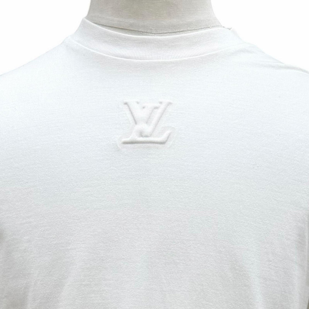 Great LOUIS VUITTON Short sleeve T-shirt Inside-out embossed LV logo XS