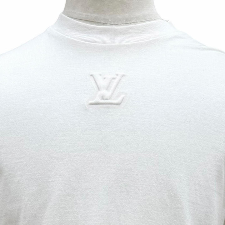 Great LOUIS VUITTON Short sleeve T-shirt Inside-out embossed LV logo XS