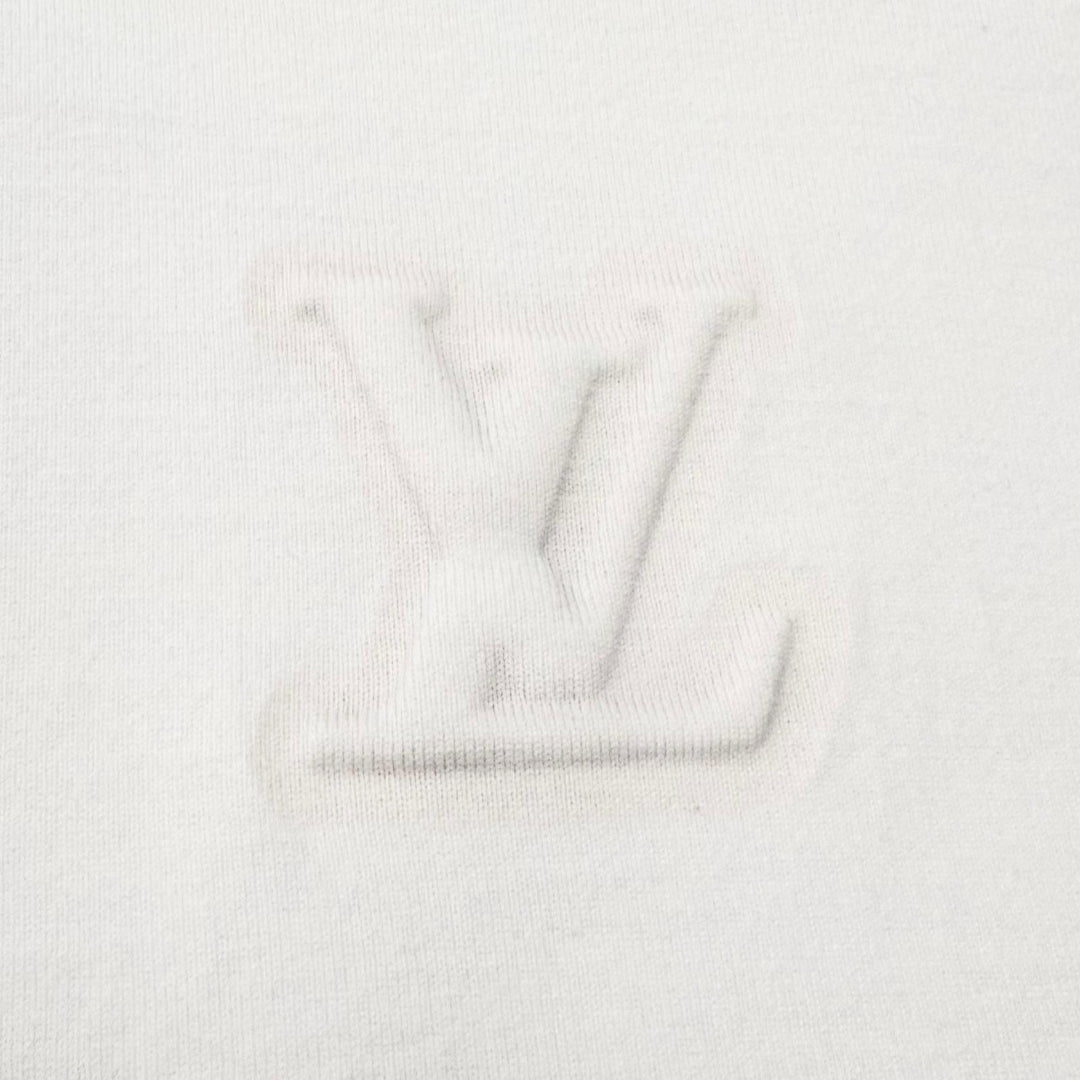 Great LOUIS VUITTON Short sleeve T-shirt Inside-out embossed LV logo XS