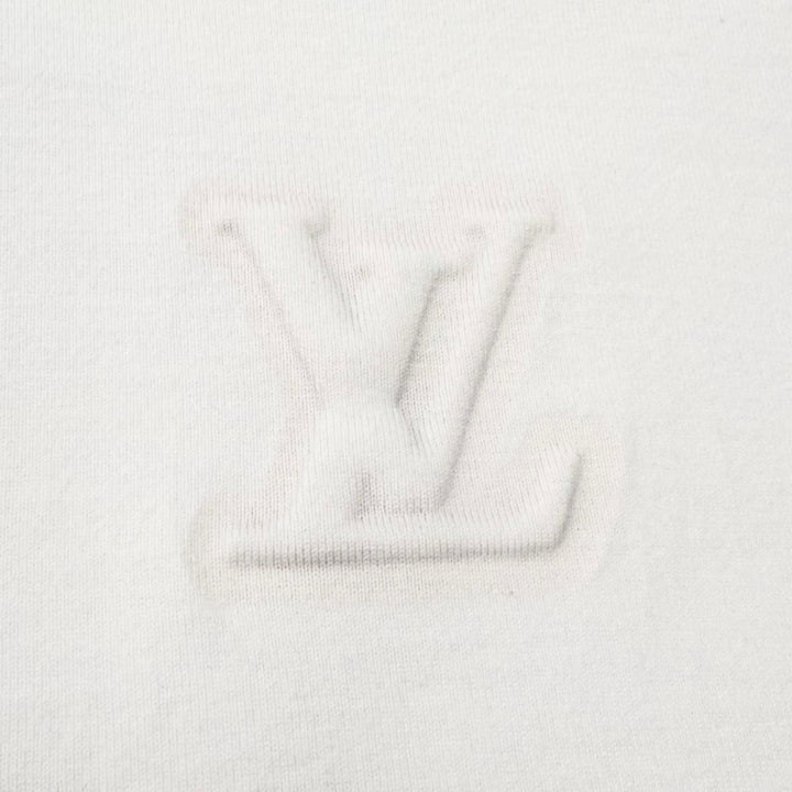 Great LOUIS VUITTON Short sleeve T-shirt Inside-out embossed LV logo XS