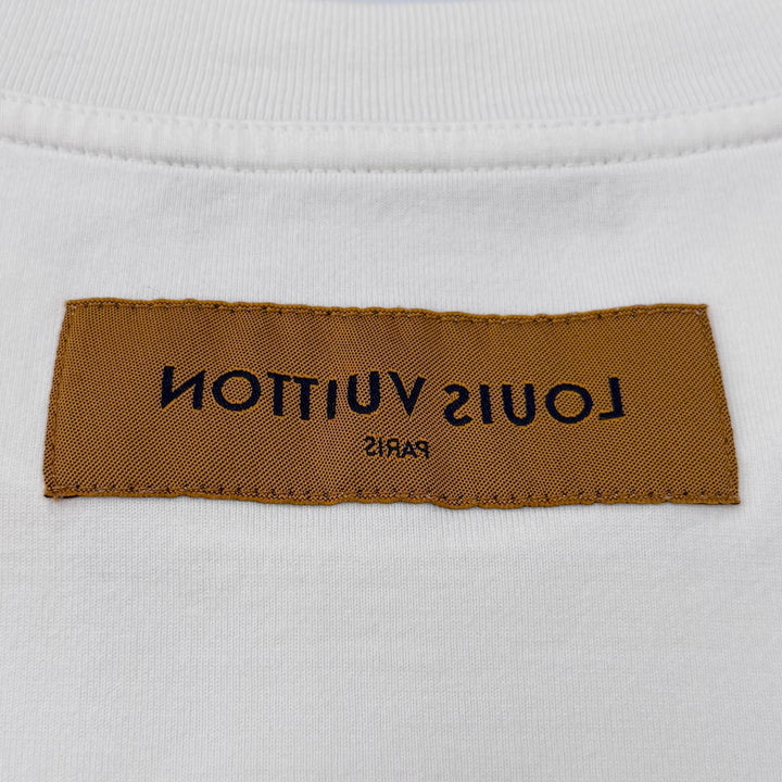 Great LOUIS VUITTON Short sleeve T-shirt Inside-out embossed LV logo XS