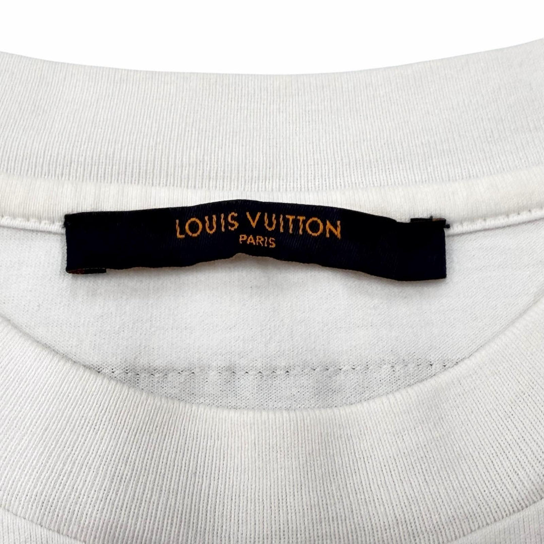 Great LOUIS VUITTON Short sleeve T-shirt Inside-out embossed LV logo XS