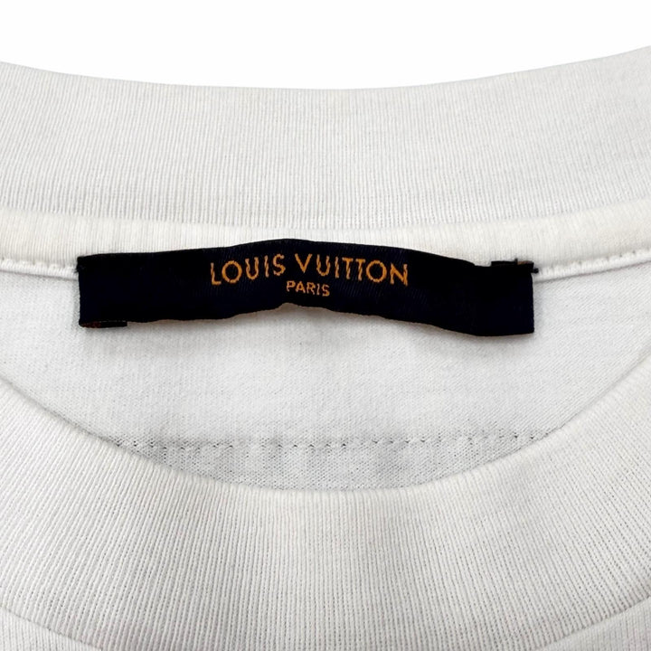 Great LOUIS VUITTON Short sleeve T-shirt Inside-out embossed LV logo XS