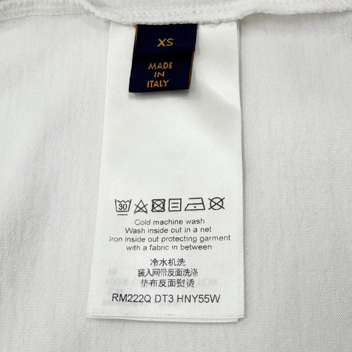 Great LOUIS VUITTON Short sleeve T-shirt Inside-out embossed LV logo XS