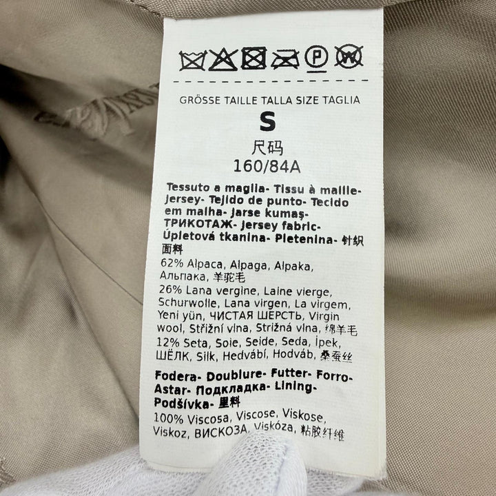 Excellent Max Mara coat Teddy bear Silk blend, beige alpaca 101615136