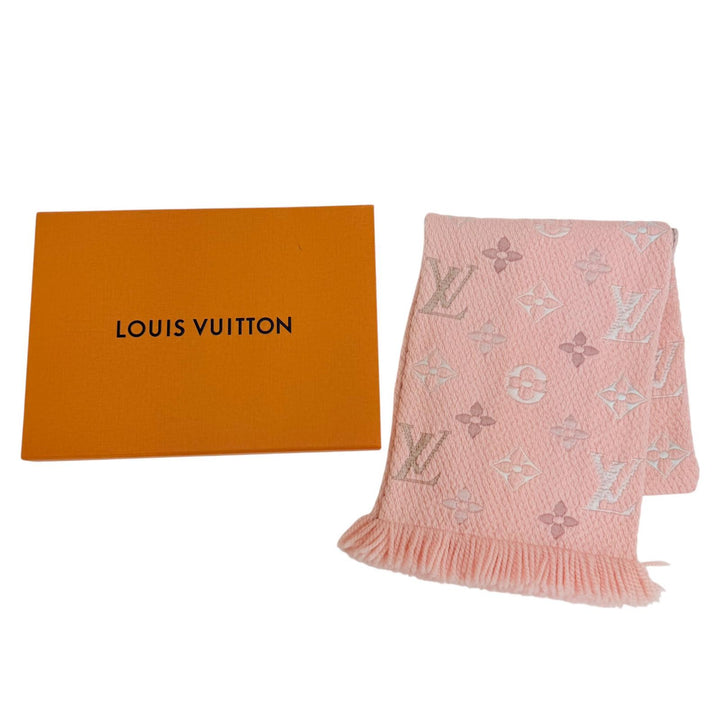 Great LOUIS VUITTON Scarf Echarpe Logomania Rainbow wool Women M73057