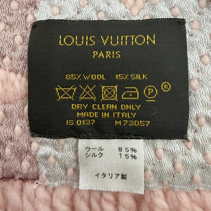 Great LOUIS VUITTON Scarf Echarpe Logomania Rainbow wool Women M73057