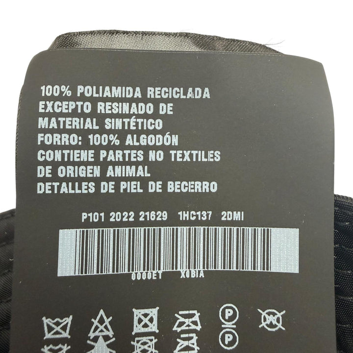 Excellent PRADA Triangle logo Re-Nylon bucket hat black Women M 1HC137