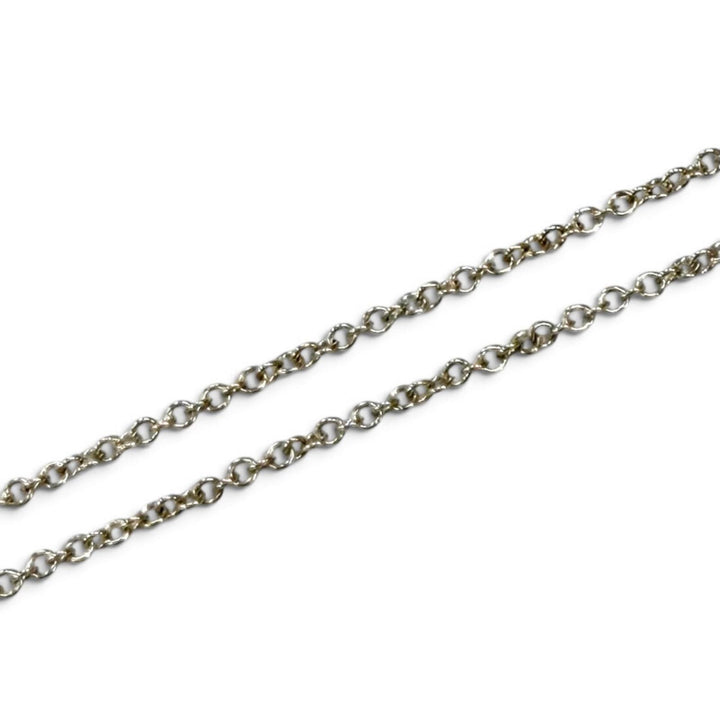 Great TIFFANY&Co. Necklace By the Yard 3-Piece Diamond Drop Pendant Silver AG925