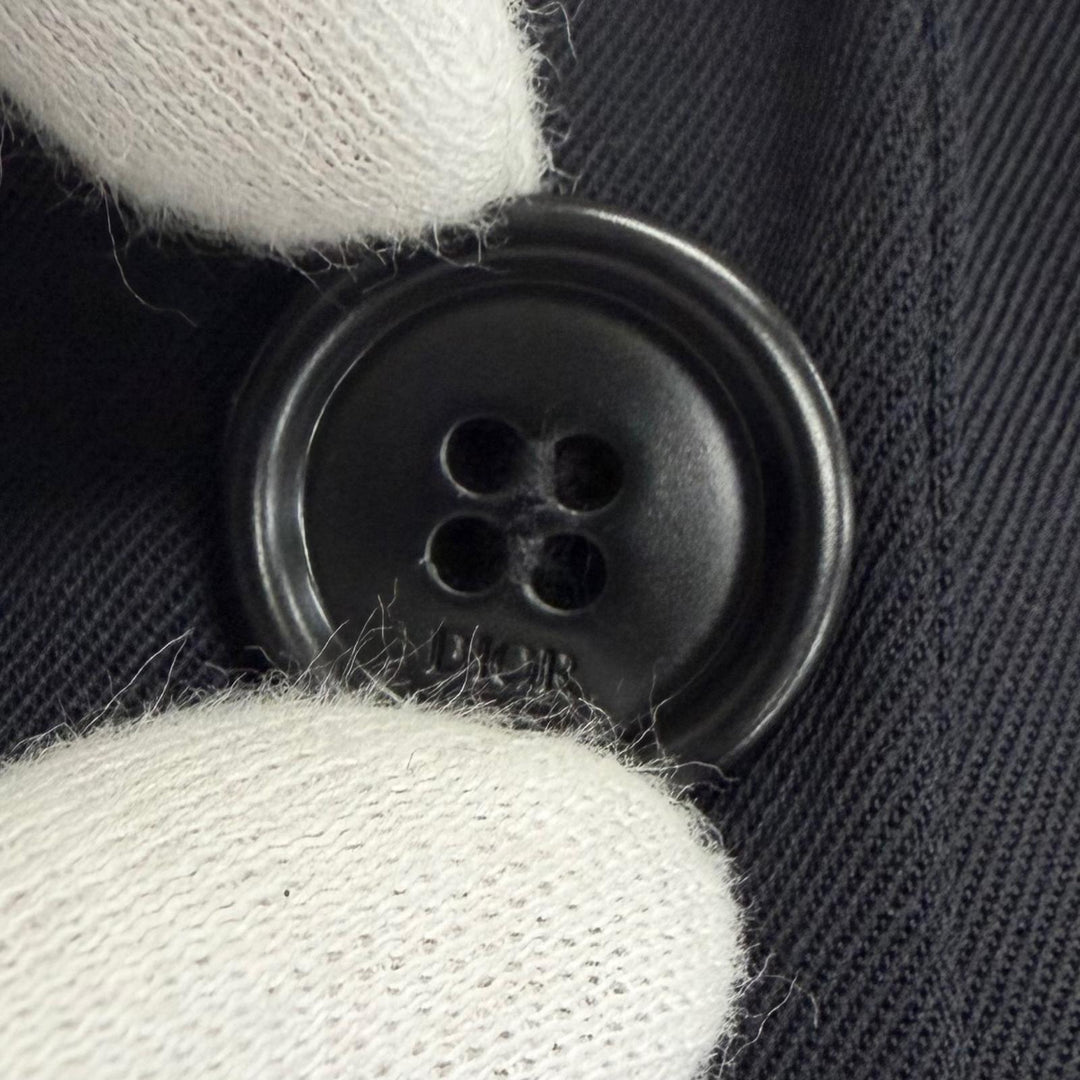 Pristine DIOR tailored jacket Single Blazer Dark navy wool mens 50 933C224A4739
