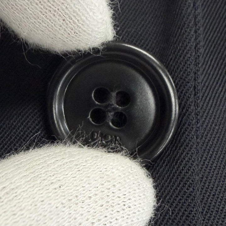 Pristine DIOR tailored jacket Single Blazer Dark navy wool mens 50 933C224A4739