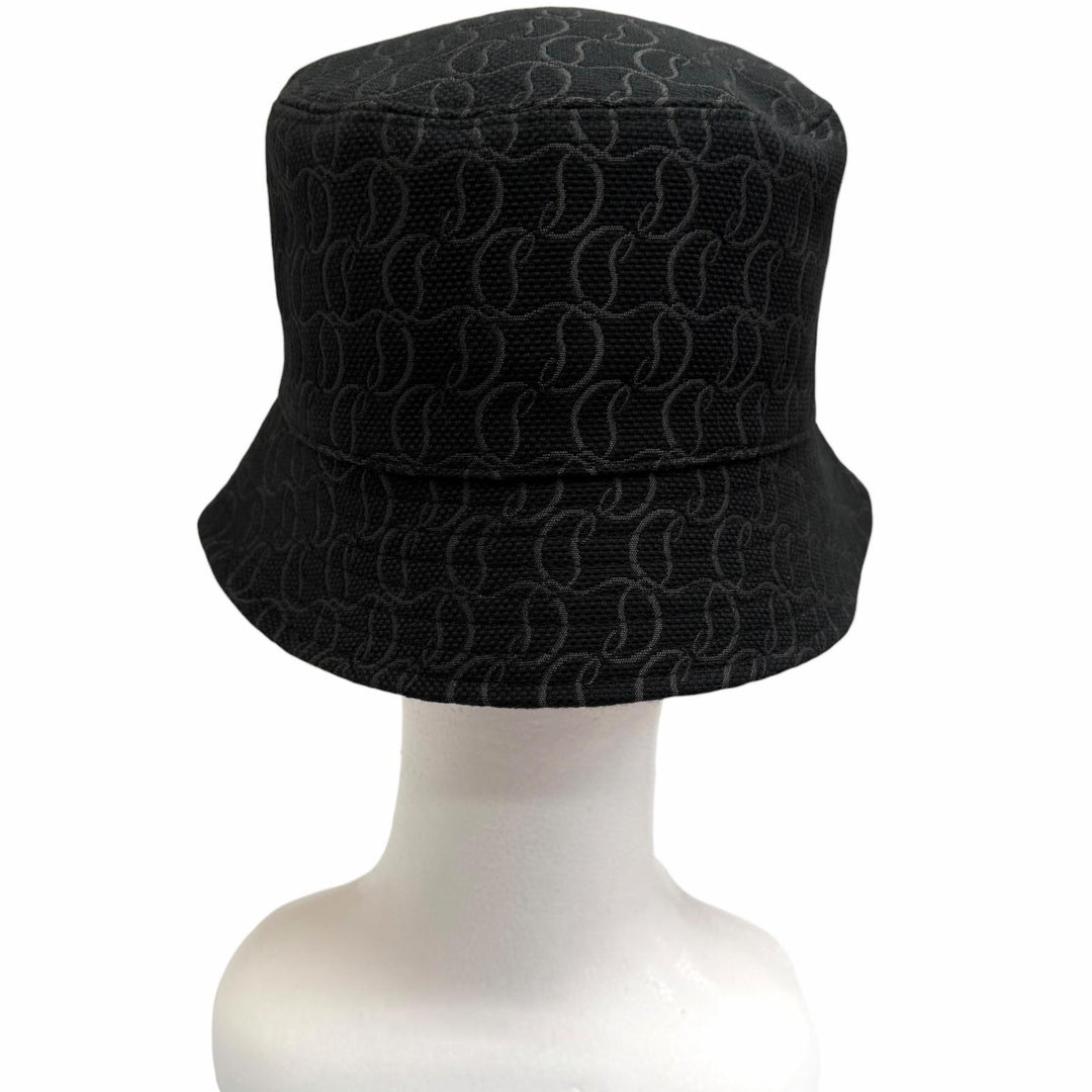 Excellent Christian Louboutin hat Bobino CL logo all-over print bucket hat