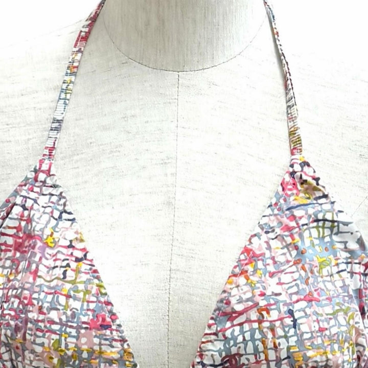 Pristine CHANEL tops Tweed COCO Mark print swimwear Multi cotton 40 05C P25019