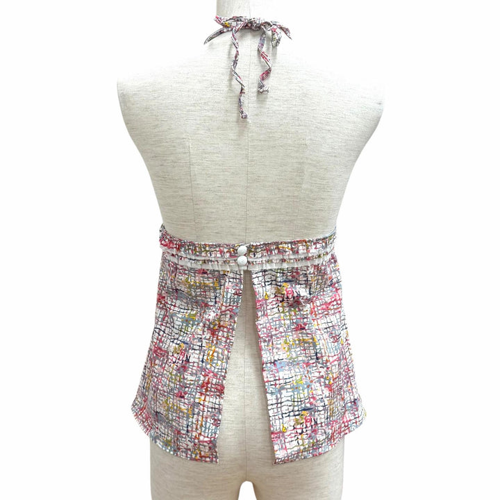 Pristine CHANEL tops Tweed COCO Mark print swimwear Multi cotton 40 05C P25019
