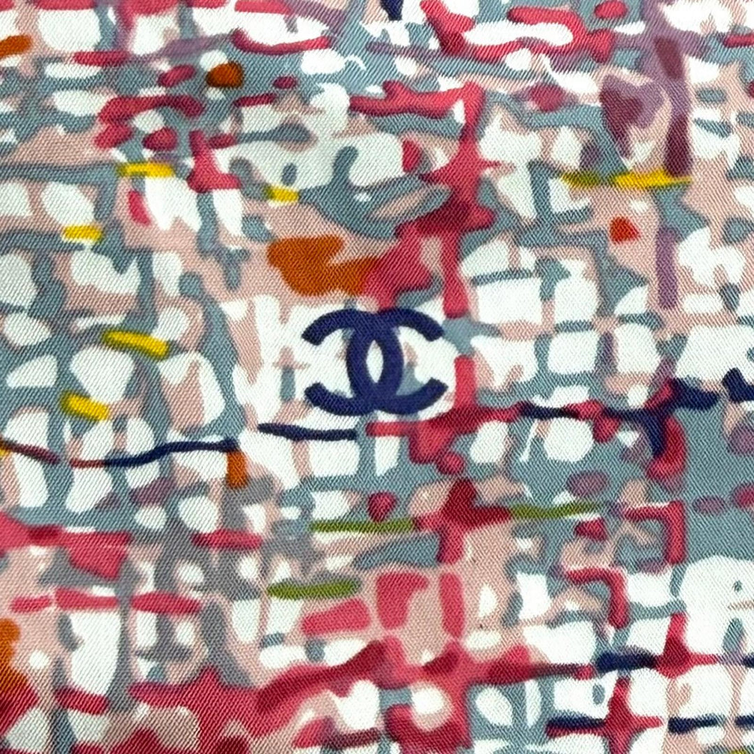 Pristine CHANEL tops Tweed COCO Mark print swimwear Multi cotton 40 05C P25019