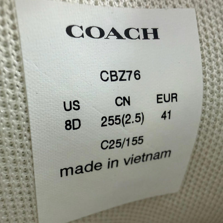 Pristine COACH sneakers HIGH LINE WDSTK SNKR Snoopy beige Signature canvas CBZ76