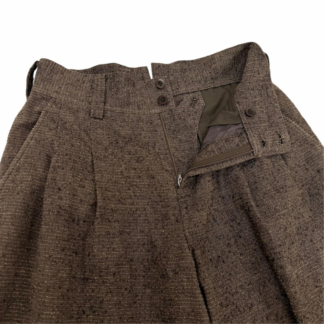 Excellent IM MEN ISSEY MIYAKE Pants Tweed high-waisted pleated 2 LA61FF037