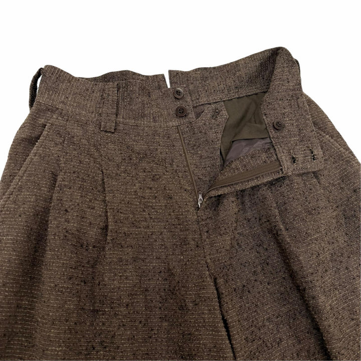 Excellent IM MEN ISSEY MIYAKE Pants Tweed high-waisted pleated 2 LA61FF037