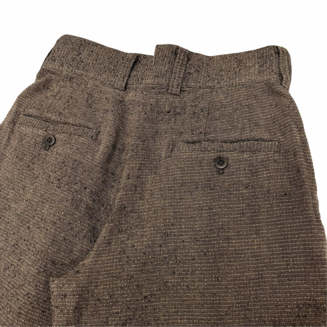 Excellent IM MEN ISSEY MIYAKE Pants Tweed high-waisted pleated 2 LA61FF037