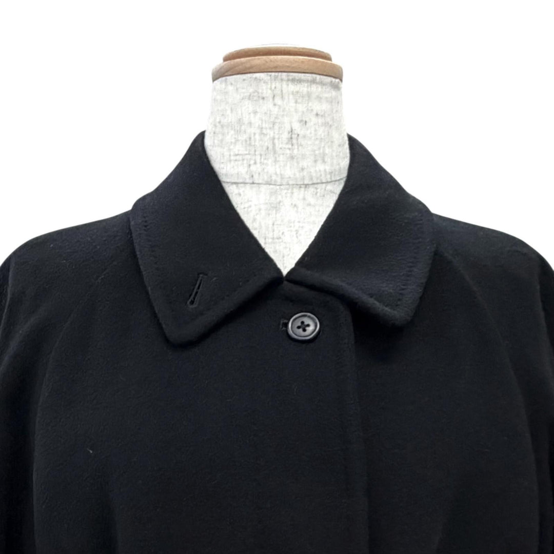 Great Burberrys coat Prestige Collection Long Dress with Belt black wool Women