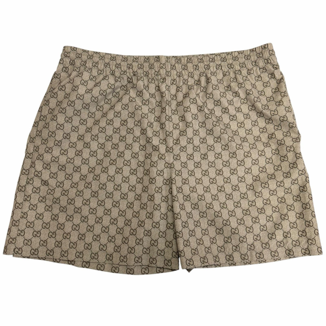 Excellent GUCCI Shorts GG print swim shorts beige polyester mens 52 864932