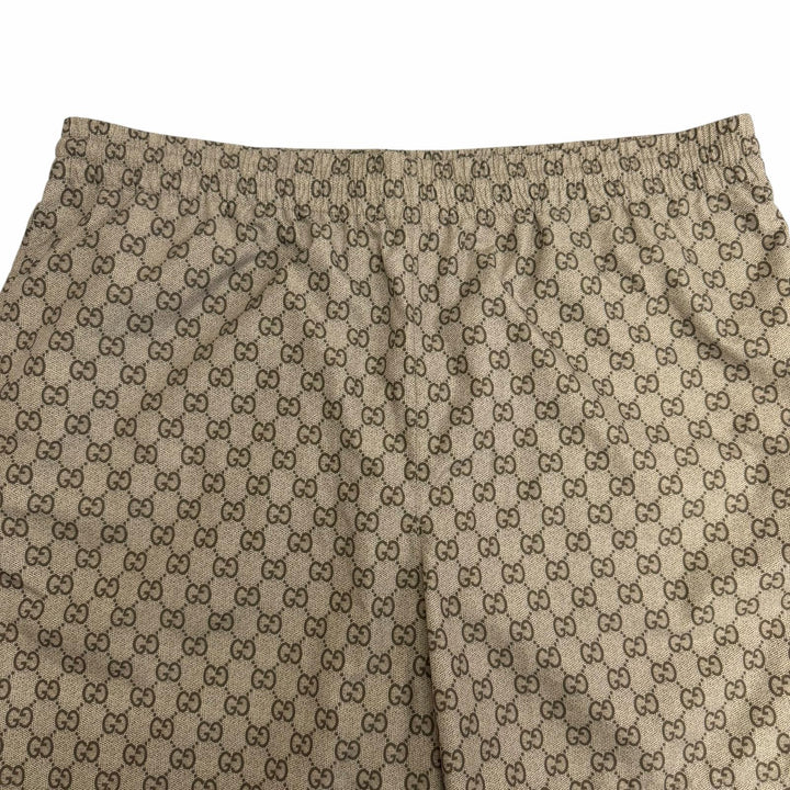 Excellent GUCCI Shorts GG print swim shorts beige polyester mens 52 864932