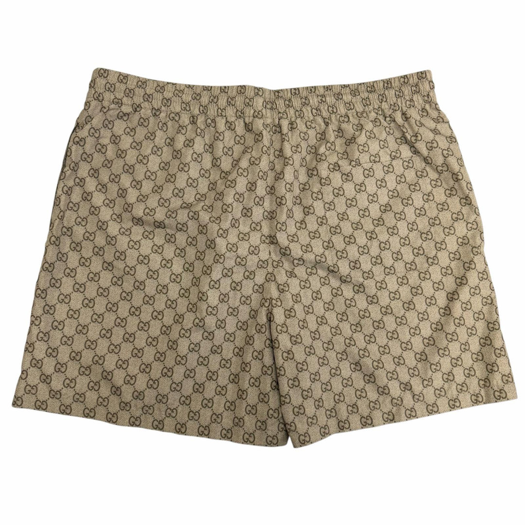 Excellent GUCCI Shorts GG print swim shorts beige polyester mens 52 864932