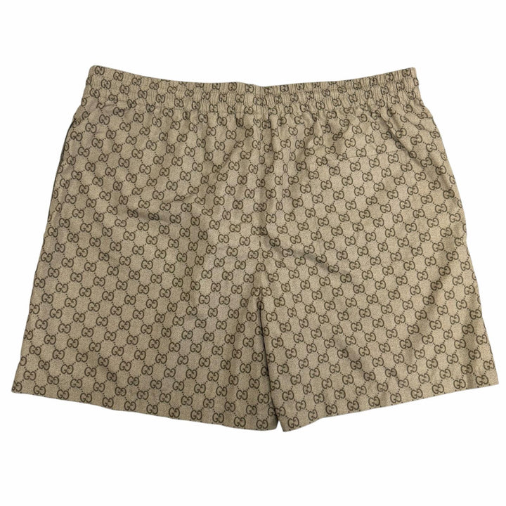 Excellent GUCCI Shorts GG print swim shorts beige polyester mens 52 864932