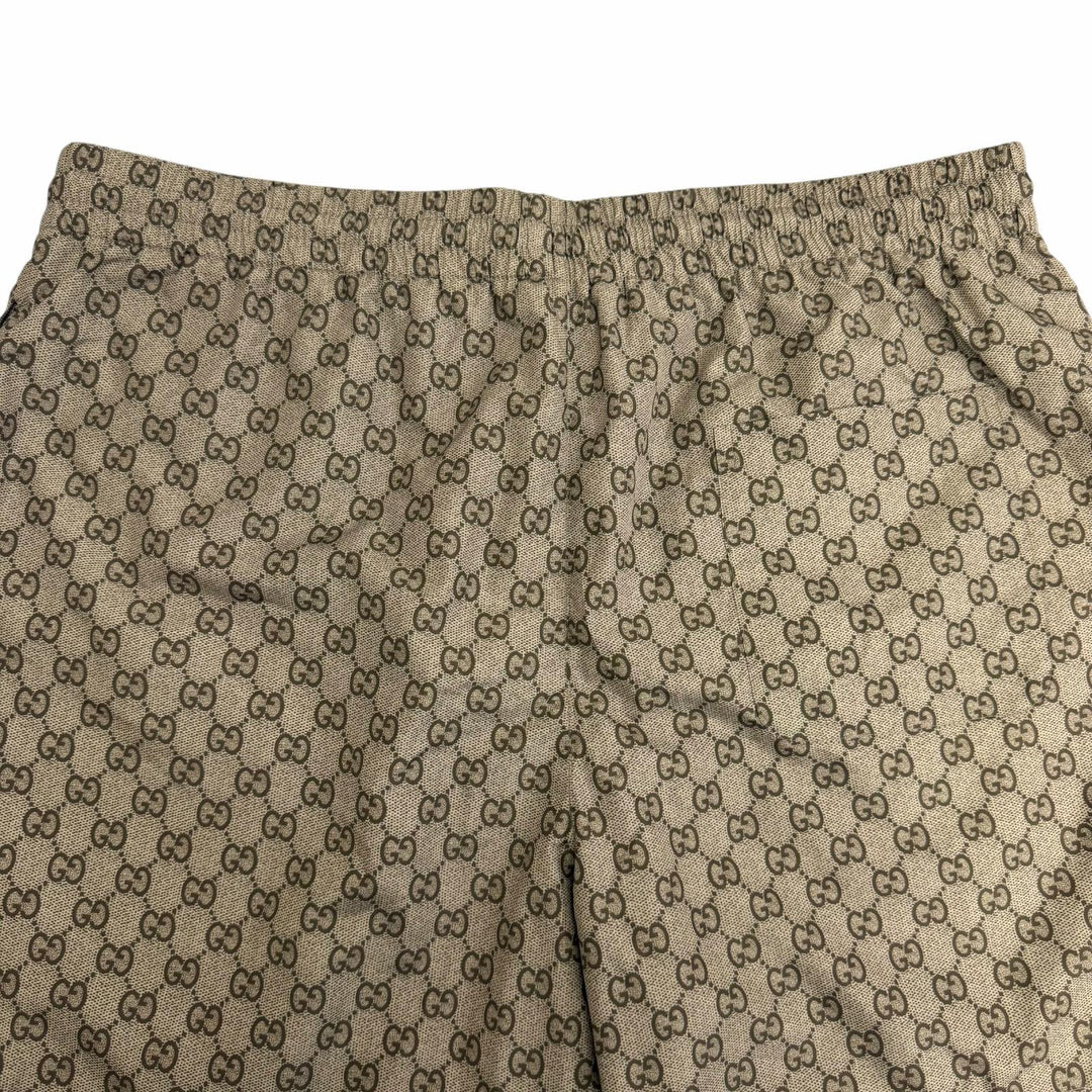 Excellent GUCCI Shorts GG print swim shorts beige polyester mens 52 864932
