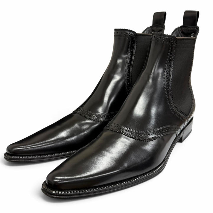 Excellent DOLCE&GABBANA Ankle boots Perforated side-gore Chelsea boots