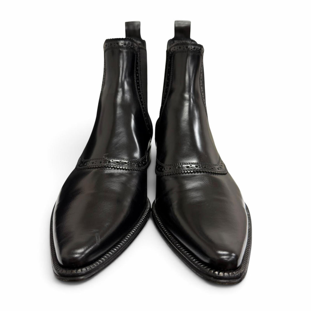 Excellent DOLCE&GABBANA Ankle boots Perforated side-gore Chelsea boots