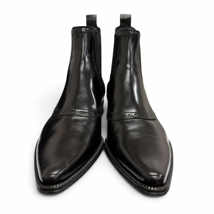 Excellent DOLCE&GABBANA Ankle boots Perforated side-gore Chelsea boots