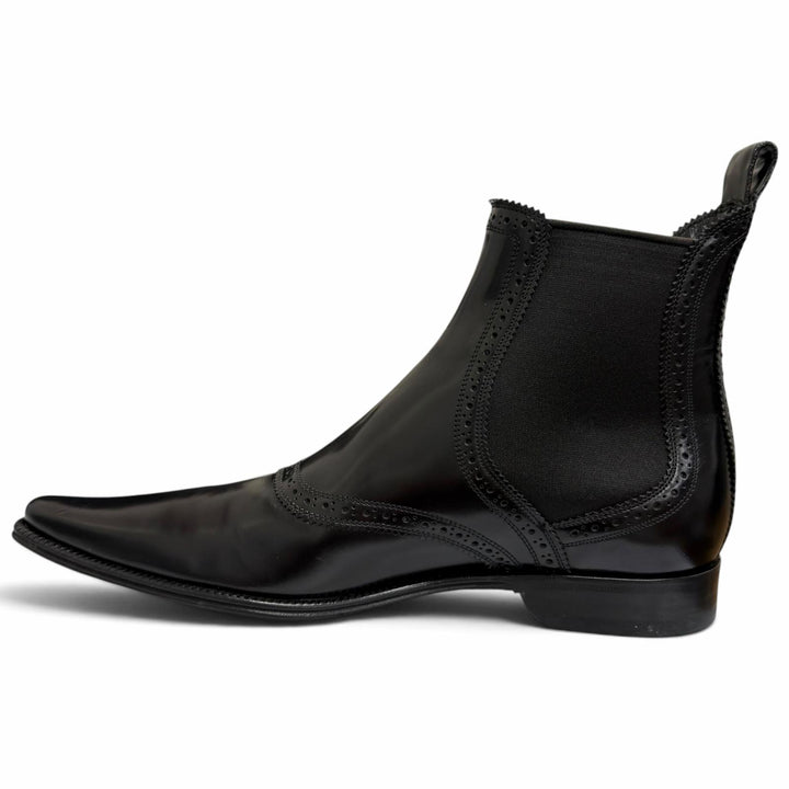 Excellent DOLCE&GABBANA Ankle boots Perforated side-gore Chelsea boots