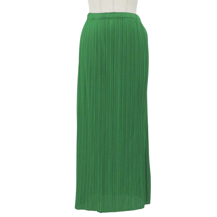 Excellent PLEATS PLEASE skirt Pleated green polyester Women 3 PP53-JG002