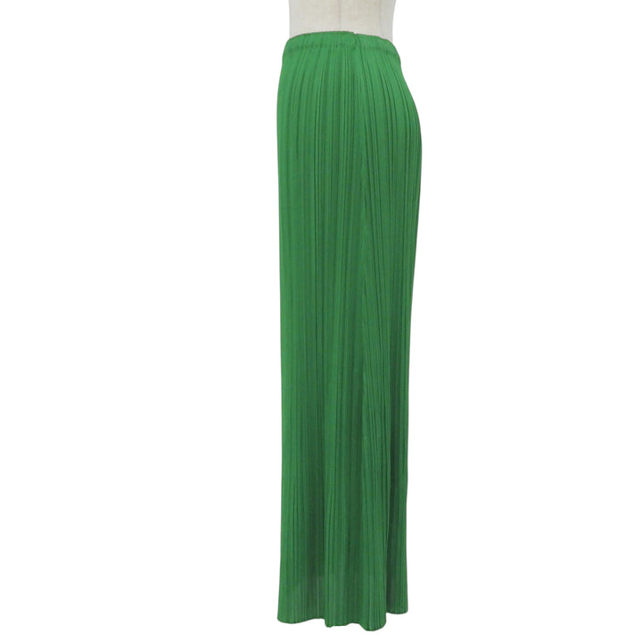 Excellent PLEATS PLEASE skirt Pleated green polyester Women 3 PP53-JG002